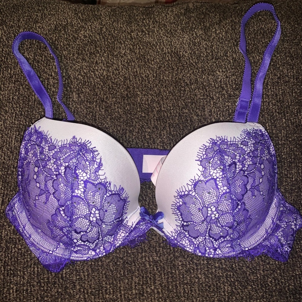 VS Purple Lace Bra 32A